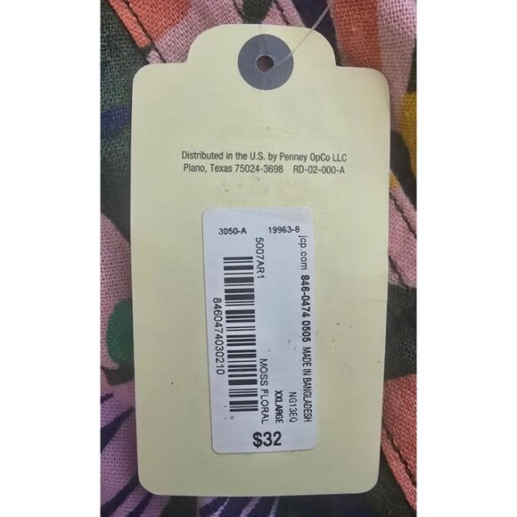 St Johns Bay Womens Floral Linen-Blend Shorts XXL - Picture 4 of 5